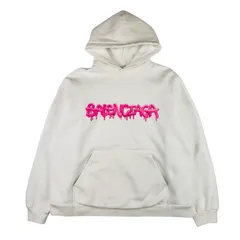 BALENCIAGA★バレンシアガ・ユニセックス ペイントブランドロゴデザイン プルオーバー オーバーサイズ 裏起毛 パーカー(2)スウェット カジュアル 秋冬物 ブランド アウター ブランド ホワイトのサムネイル
