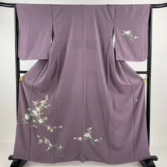 本加賀友禅 南克治 上品 地模様 一つ紋 付下げ 訪問着 正絹 AK-5019 本加賀友禅 南克治 上品 地模様 一つ紋 付下げ 訪問着 正絹