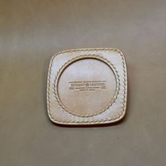 ヌメ革コースター（手縫い）