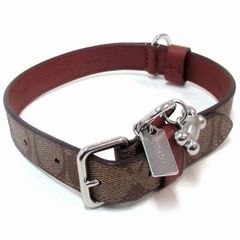 COACH 犬用首輪 ブラウン・ベージュ リードセット！ - メルカリ