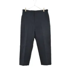 JIL SANDER (ジルサンダー) 19SS CREASED CROPPED TROUSERS スラックス コットン パンツ ブラック JSUO310231のサムネイル