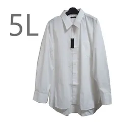 新品/カッターシャツ/ビシネスシャツ/5L/オフ白系/ベーシック/メンズ/大きいサイズ
