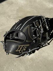 【Hi-GOLD】〜技極〜プロフェッショナル　硬式用グローブ　ブラック遊撃手・二塁手用