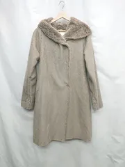 ◇ ⊇ earth music&ecology アース ミュージック＆エコロジー 裏ファー 長袖 ムートンコート サイズF モカ系 レディース E  【1503050023382】のサムネイル