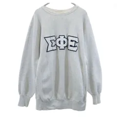 チャンピオン 90s オールド 刺繍タグ リバースウィーブ カレッジ 長袖 リバースウィーブ スウェット トレーナー XXL グレー Champion 裏起毛 ビッグサイズ メンズ