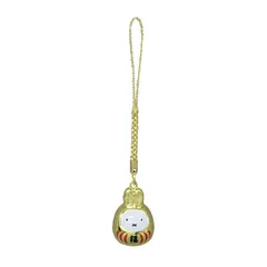 miffy 福だるま 根付け鈴 金 0