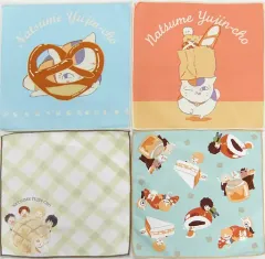 【中古】雑貨 全4種セット キッチンクロス 「一番くじ 夏目友人帳～ニャンコ先生と焼きたてパン～」 F賞