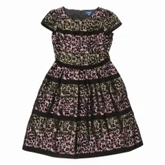 お値下げ❗️【美品】エムズグレイシィ　MS GRECY ワンピース　ドレス　花柄 ✨美品✨エムズグレイシー 花柄切替ワンピース 36 白×黒×赤