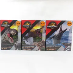 中古 未開封品 ACT/CUT ジュラシック・ワールド／復活の大地 T.REX/モササウルス/スピノサウルス 3体セット SEGA/セガ フィギュア pr00837