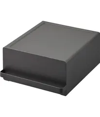 【 山崎実業(Yamazaki) 完成品 】 引き出し付き キッチン 家電下ラック ブラック 約W22.2×D27.5×H11.5cm(取っ手含む) タワー tower スライド棚 小物収納 紅茶パック収納 2019