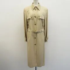 ダックス DAKS ヴィンテージ トレンチ コート ロング ベルト付き スリット x932937