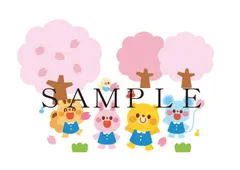 【イシグロフミカデザイン】壁面飾り　春　さくら　桜吹雪　３月　４月