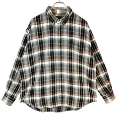 アーキテックArchitect長袖チェックシャツボタンダウンフランネルシャツ白オフホワイト青ブルー水色ライトブルー紫ワインレッド好配色マルチカラーコットンY2Kグランパコアネオストリートvintageヴィンテージ50502