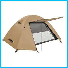 【特価セール】4000mm耐水圧 ドームテント 前室あり 2-3人用 キャンプテント コンパクト軽量 撥水加工素材 二重層構造 テント 4シーズン 簡単設営 超軽量 UVカット DesertFox 自立式 通気防風防雨 ツーリングドーム キャンプテント