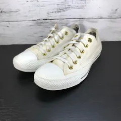 CONVERSE×EARTH ALLSTAR OX コンバースxアースミュージック エコロジー クリーム 黄なり アイボリー 23.5cm 1CK706 L07401
