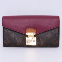 LOUIS VUITTON モノグラム ポルトフォイユ パラス 長財布 パープル ブラウン M64304