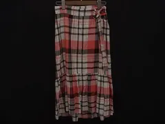 ■美品■ BLUE LABEL CRESTBRIDGE ブルーレーベル クレストブリッジ ポリエステル×レーヨン チェック柄 スカート サイズ38 DI8102