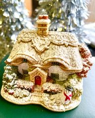 イギリス製 LilliputLane社 石膏製ミニチュアハウス  2004年 リリパットレーン L2885 SNOWBALL COTTAGE