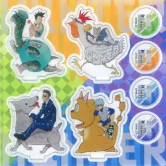 【中古】アクリルスタンド・アクリルパネル HUNTER×HUNTER アクリルminiフィギュア4個セット 「冨樫義博展 -PUZZLE-」
