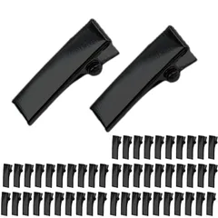 ヘアクリップ 約50個入り ヘアピン やっとこピン 髪留め 金具 ヘアアクセサリー パーツ NYANDELMO (ブラック, 2.0㎝) [ブラック] [2.0㎝]