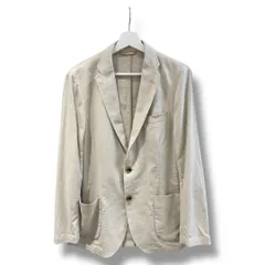 SIMPLICITE plus 24SS コットンリネン 2Bシングルテーラードジャケット サマージャケット ベージュ系 Mサイズ メンズ 夏 ゴーゴー古着マルイ北千住店 草762Y