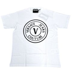 決算セール中！ ヴェルサーチ ジーンズ クチュール 半袖 Tシャツ 72GAHT20 CJ000 003 ホワイト VERSACE JEANS COUTURE 並行輸入品