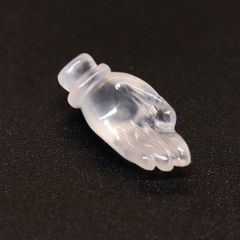 天然　本翡翠　彫刻ルース・ペンダントトップ・置物　約3.10ct　仏手　1点物　風水調整　男女兼用　国内鑑別書付き