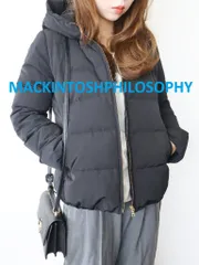 MACKINTOSHPHILOSOPHY　マッキントッシュフィロソフィー　ダウン　Sサイズ　36　ブラック　ダウン90%　送料込み　6458947のサムネイル