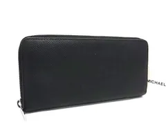 MICHAEL KORS マイケルコース レザー ラウンドファスナー 長財布 ウォレット レディース メンズ ブラック系 DI7198