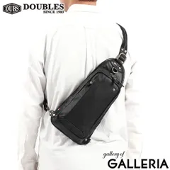 ダブルス ボディバッグ メンズ 本革 革 牛革 DOUBLES ブランド 小さめ 斜めがけ 軽量 おしゃれ 黒 シンプル ワンショルダー VJR-7240 BLACK