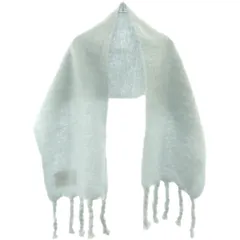 JIL SANDER＋ ジルサンダープラス 21AW ウールナイロンフリンジマフラー  ブル Uのサムネイル
