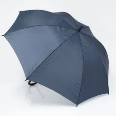 MUJI 無印良品 傘 USED美品 しるしのつけられる傘 ネイビー 紺 無地 グラス骨 男女兼用 左利き兼用 60cｍ KR M03