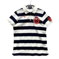 サイズ：1 PEARLY GATES パーリーゲイツ  半袖ポロシャツ ボーダー柄 ホワイト系 [240101522613] ゴルフウェア レディース ストスト