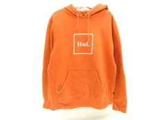 HUF ハフ BOX LOGO P/O HOODIE ボックスロゴ プルオーバー フーディ― パーカー スウェット S/RUST ※中古