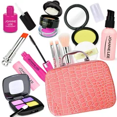 【新着商品】CORPER TOYS メイクおもちゃ お化粧 おままごと 女の子 メイクごっこ遊び 12PCS 基本的お化粧セット 化粧品おもちゃ ドレッサーおもちゃ 収納トランク かわいい おままごとセット コスメおもちゃ 室内おもちゃ クリスマス プレゼント