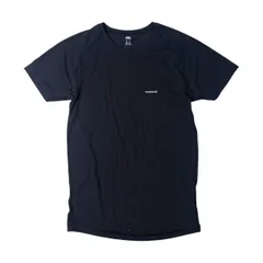 monbell モンベル ロゴプリント 半袖Tシャツ L/ブラック/インナー/アウトドア