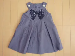 タルティーヌ エ ショコラ タルティーヌエショコラ tartine et chocolat アウトレット 子供服 女の子 100cm ワンピース グレー ノースリーブ 春 夏 ★3 ガールズ キッズ 【中古】 ユーズド 子ども服 こども