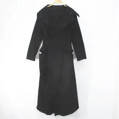 ヨウジヤマモト YOHJI YAMAMOTO ロング丈 コート 3 黒系 ブラック ボタン ポケット 綿 コットン カットオフのサムネイル