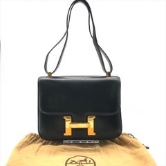 良品 HERMES エルメス コンスタンス ボックスカーフ OD刻印 ショルダー バッグ ブラック h534