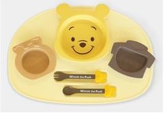 【人気商品】日本製 離乳食 電子レンジ対応 ベビー用品 食器セット お子様プレート くまのプーさん ディズニー ランチプレート 錦化成