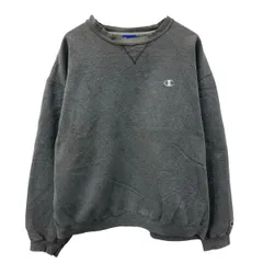 Champion 無地 スウェット トレーナー XL チャコールグレー チャンピオン 裏起毛 ワンポイントロゴ刺繍 古着卸 アメリカ仕入 a709-5075