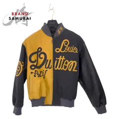 ルイヴィトン スカジャン サイズ48 超美品 LOUIS VUITTON ルイ・ヴィトン スカジャン 猿刺繍 ネイビー 表記