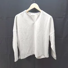 ◇ OPAQUE.CLIP オペークドットクリップ 無地 シンプル 長袖 トップス サイズS アイボリー レディース E  【1303090022686】