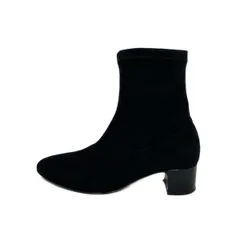 FABIO RUSCONI(ファビオルスコーニ) ショートブーツ 36 レディース - 黒 ストレッチブーツ