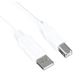 エレコム USBケーブル 【B】 USB2.0 (USB A オス to USB B オス) RoHS指令準拠 1.5m ホワイト USB2-ECO15WH 0