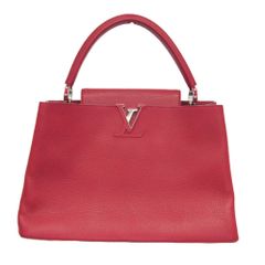 Louis Vuitton Capucines ハンドバッグ 赤ad | Mercari