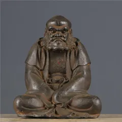 だるま銅象 作家物 銅製 達磨大師 骨董 置物 人形 工芸品 民芸品 縁起物 Yahoo!オークション -「達磨大師像」の落札相場・落札価格