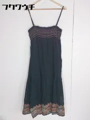 ◇ green label relaxing UNITED ARROWS ロング キャミソール ワンピース ネイビー レディース 【中古】 【1002800643875】のサムネイル