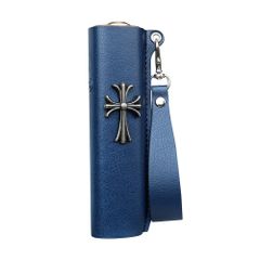 iqos イルマi ケース レザー ストラップ付 クロス ブルー