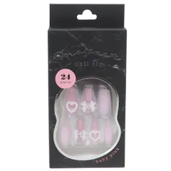 【メール便】コスメ雑貨 マグネットネイルチップ バレリーナ ベイビーピンク クーリア 付け爪 おしゃれ グッズ 